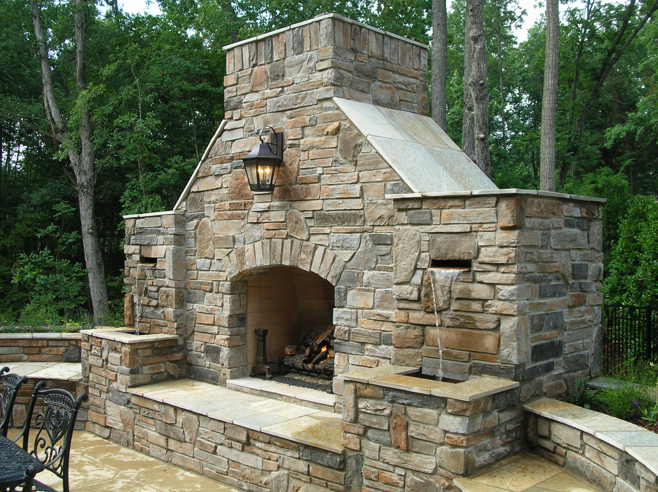 Outdoor Fireplace Install - Adanco Services